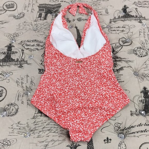 MICHAEL Michael Kors Red Floral One Piece Swimsuit - Picture 5 of 7